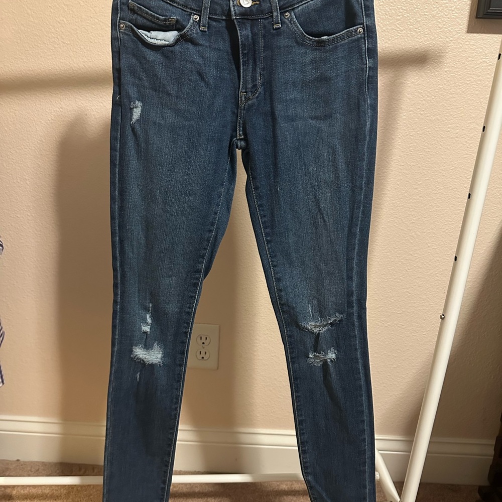 Levi’s 711 Skinny Women's Distressed Blue Jeans